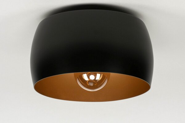 Stropní designové svítidlo Bond Black and Gold (LMD)