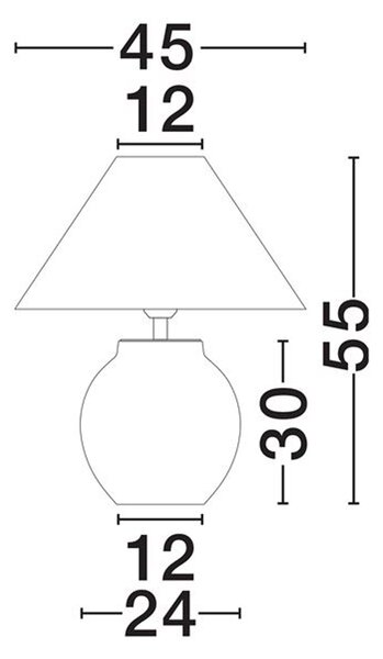 Nova Luce Lupe E27 stolní svítidlo C