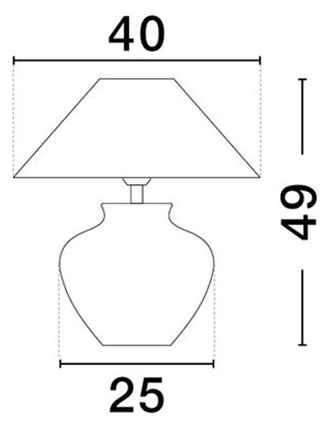 Nova Luce Lupe E27 stolní svítidlo C