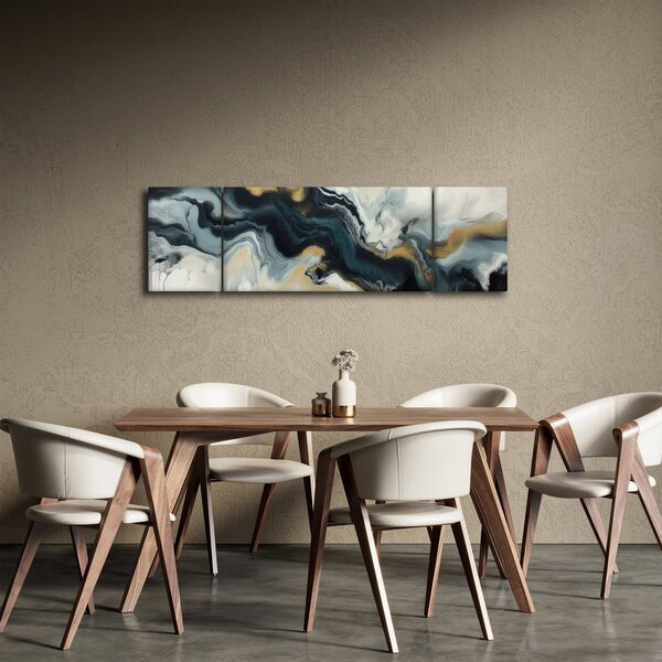 Obraz - Mramorovaná kresba (170x50 cm)