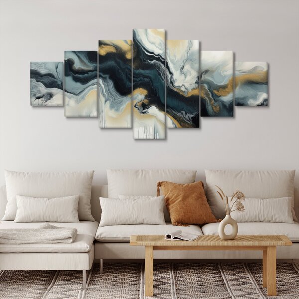 Obraz - Mramorovaná kresba (210x100 cm)