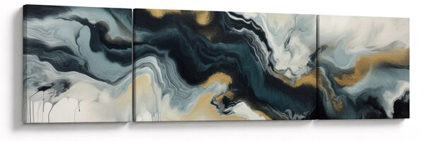 Obraz - Mramorovaná kresba (170x50 cm)