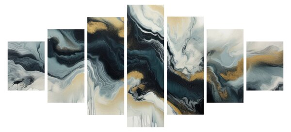 Obraz - Mramorovaná kresba (210x100 cm)