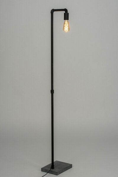 Stojací industriální lampa Beton Industry Bulb Black (LMD)