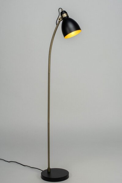 Stojací industriální černá lampa Black Marina Industry (LMD)