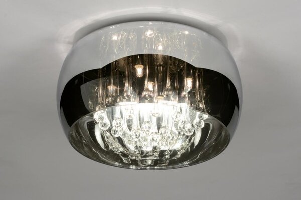 Stropní designové skleněné svítidlo Eleganza Luce Foscarino (LMD)