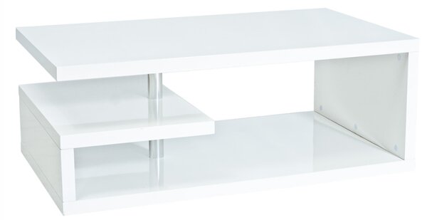 Konferenční stolek - TIERRA 100, lesklá bílá