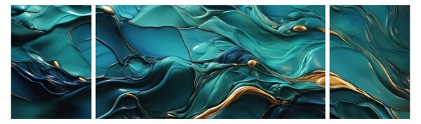 Obraz - Abstraktní textury (170x50 cm)