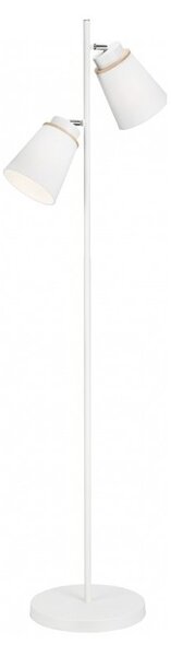 RUEL Stojací skandinávská lampa AUGUSTINO, 2xE27, 60W, bílá LP 2.110