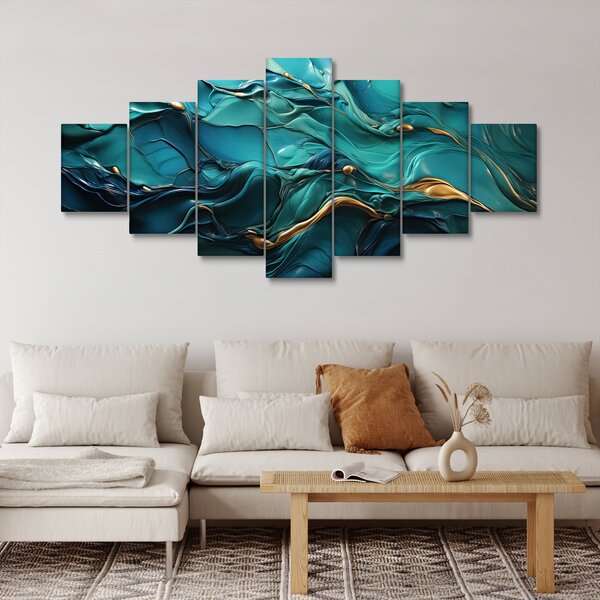 Obraz - Abstraktní textury (210x100 cm)