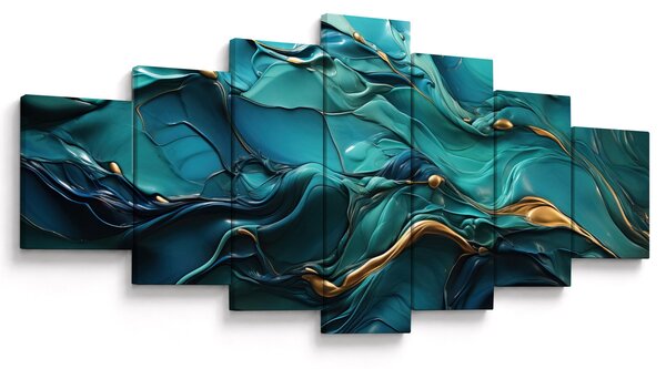 Obraz - Abstraktní textury (210x100 cm)