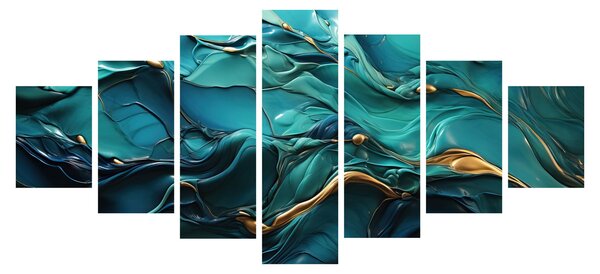 Obraz - Abstraktní textury (210x100 cm)