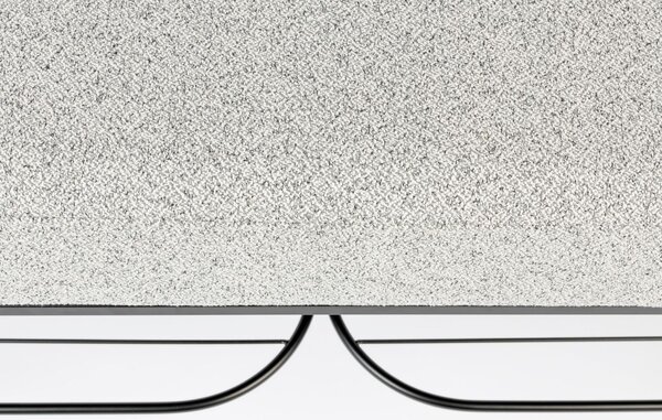White Label Šedá látková lavice WLL MILOU 90 cm