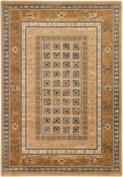 Kusový koberec vlněný Dywilan Omega Antik Medový 2 béžový Rozměr: 66x100 cm
