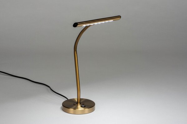 Stolní designová LED lampa Bank Retro Gold (LMD)
