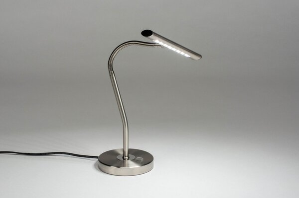 Stolní designová LED lampa Bank Retro Silver (LMD)