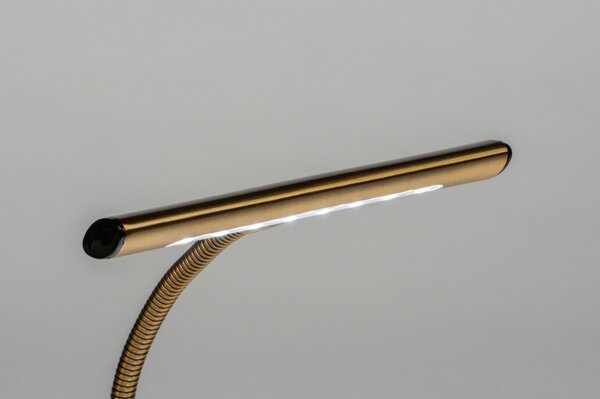 Stolní designová LED lampa Bank Retro Gold (LMD)
