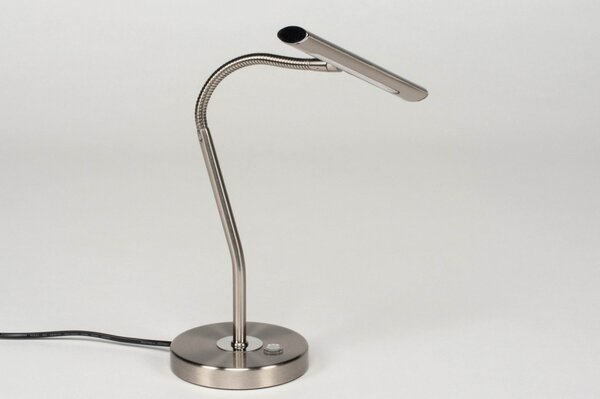 Stolní designová LED lampa Bank Retro Silver (LMD)