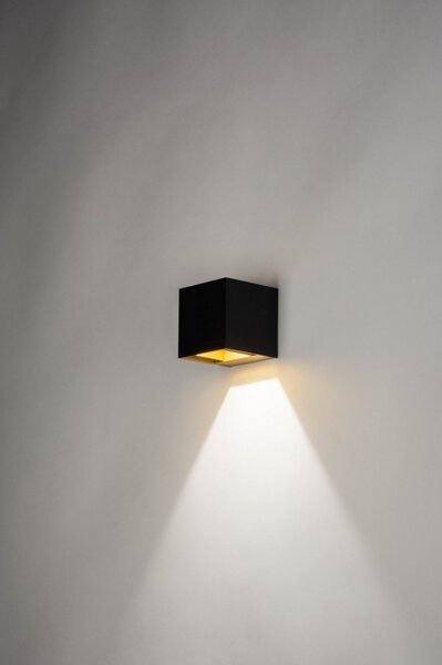Nástěnné černé LED svítidlo do koupelny Frontal Black (LMD)