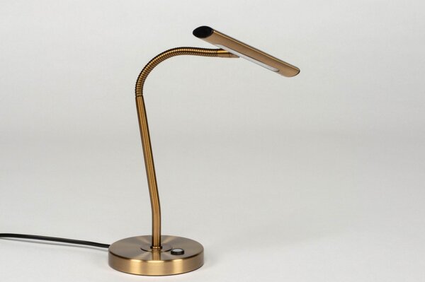 Stolní designová LED lampa Bank Retro Gold (LMD)