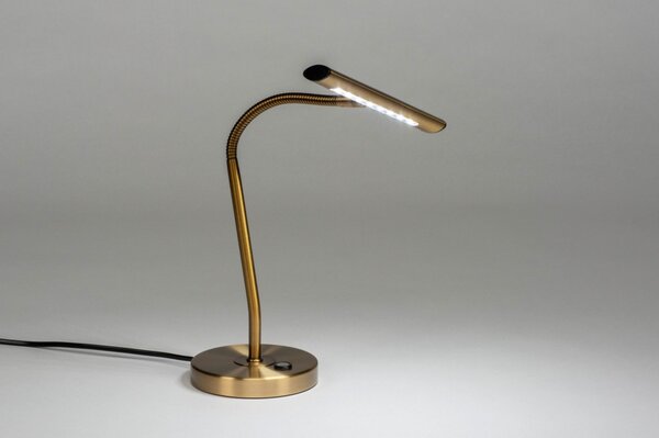 Stolní designová LED lampa Bank Retro Gold (LMD)