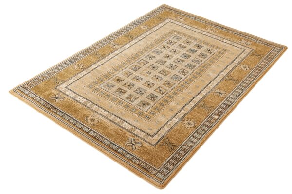 Kusový koberec vlněný Dywilan Omega Antik Medový 2 béžový Rozměr: 66x100 cm