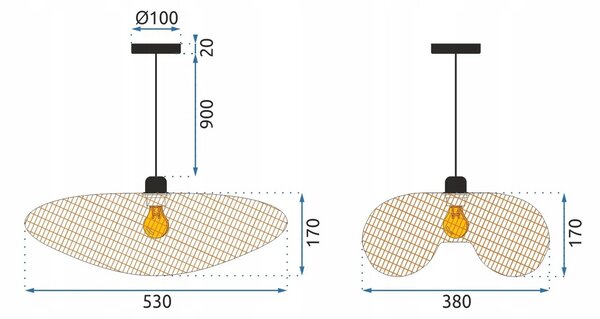 TOOLIGHT LAMPA APP880-CP PŘÍRODNÍ