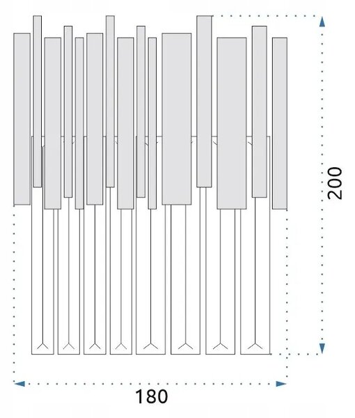 Nástěnné svítidlo TOOLIGHT čiré, zlaté, žluté E14 40 W