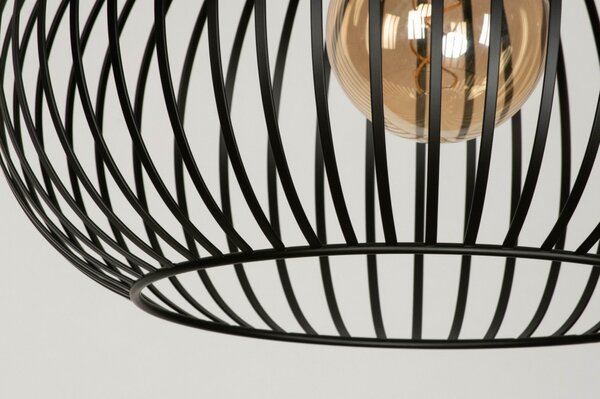 Závěsné designové svítidlo do jídelny Santora Nero II (LMD)