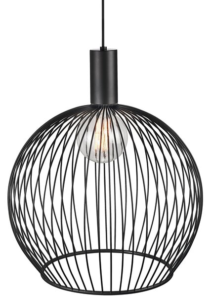 NORDLUX Designové závěsné osvětlení AVER, 1xE27, 60W, černé, 50cm 84263003