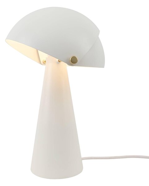 Nordlux 2120095001 Align, designová stolní lampička 1xE27, bílá, průměr 22cm
