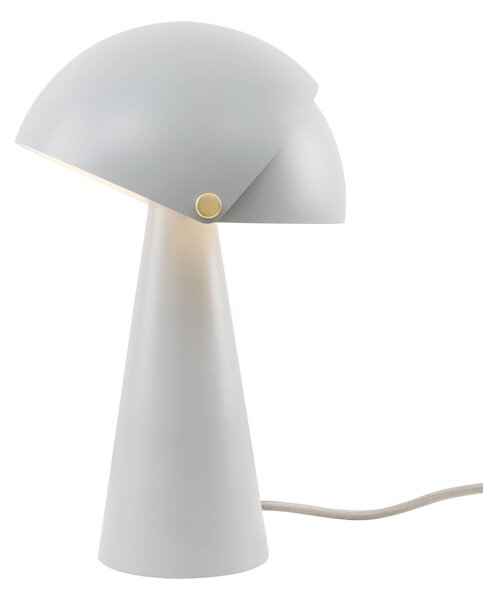 Nordlux 2120095010 Align, designová stolní lampička 1xE27, šedá, průměr 22cm