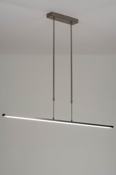 Závěsné designové LED svítidlo nad stůl Lineo Deluxe Silver (LMD)