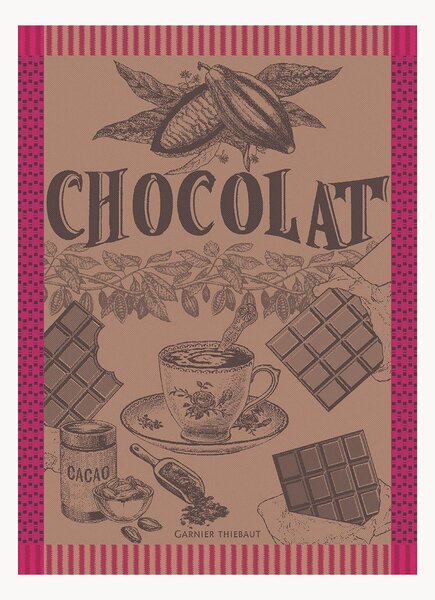 Sada žakárových utěrek Tasse De Choco, 4 díly