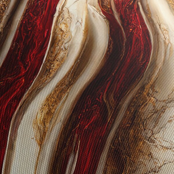 Obraz - Zlato - bílá textura (170x50 cm)