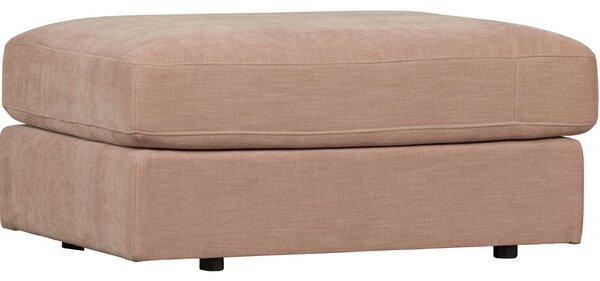 -25 % Dny MOMENTI– WOOOD Růžová látková podnožka Flaireen 90 x 98 cm