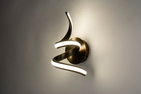 Nástěnné designové LED svítidlo do chodby Bronse Luce Marlenne (LMD)