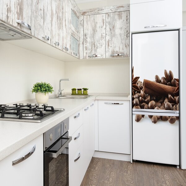 Nálepka na ledničku samolepící Zrnka kávy FridgeStick-70x190-f-84266908