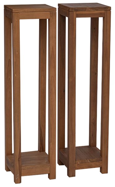 Stojan na rostliny 2 ks Přírodní 25 x 25 x 100 cm