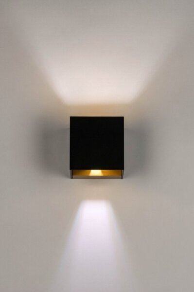 Nástěnné svítidlo Modena Black and Gold (LMD)