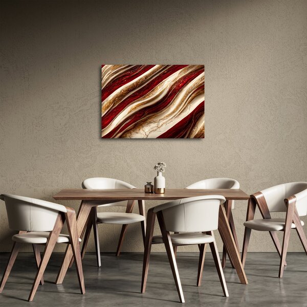 Obraz - Zlato - bílá textura (70x50 cm)