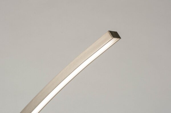 Stojací designová LED lampa se stmívačem Silver Ferdinand (LMD)