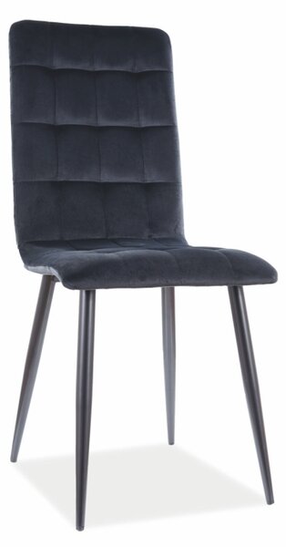 SIGNAL Jídelní židle - OTTO Velvet, různé barvy na výběr Čalounění: černá (Bluvel 19)
