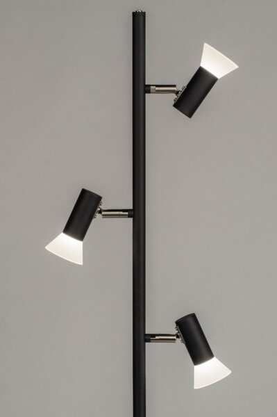 Stojací designová lampa Black Tom (LMD)