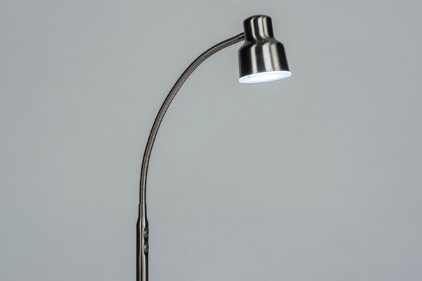 Stojací designová lampa Silver Yalle (LMD)