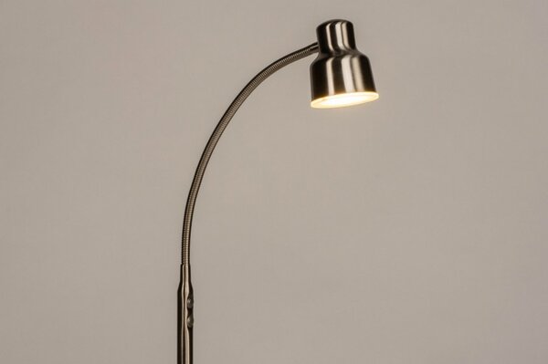 Stojací designová lampa Silver Yalle (LMD)