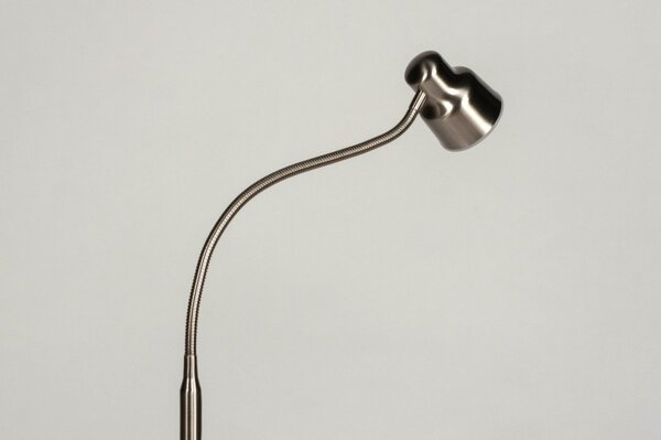 Stojací designová lampa Silver Yalle (LMD)