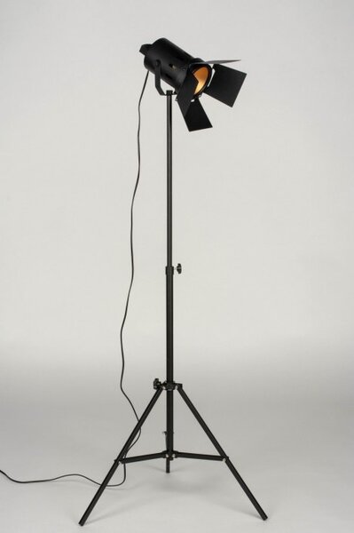 Stojací designová industriální lampa Cinema Logic Black (LMD)