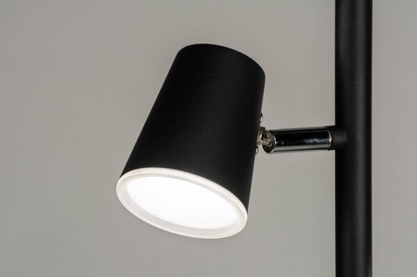 Stojací designová LED lampa se stmívačem Ferranta Black (LMD)