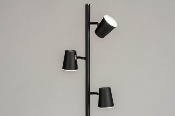 Stojací designová LED lampa se stmívačem Ferranta Black (LMD)